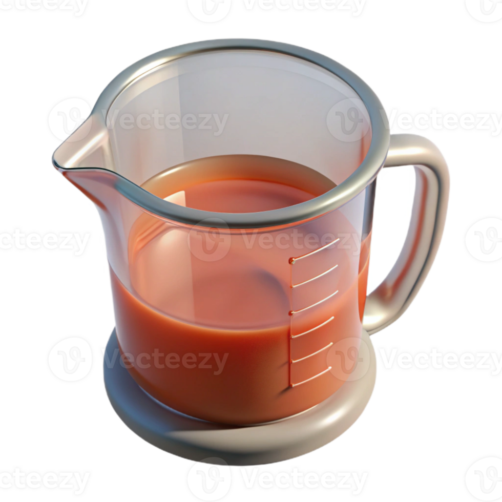 impressive minimalist Measuring Cup Clear Transparent Background professional png