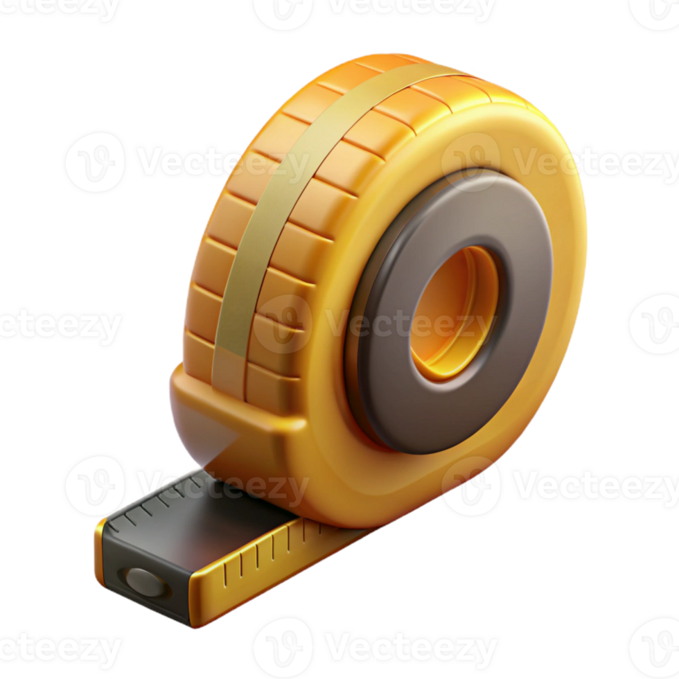 dramatic rustic Measuring Tape with Metric Units on Transparent Background premium png