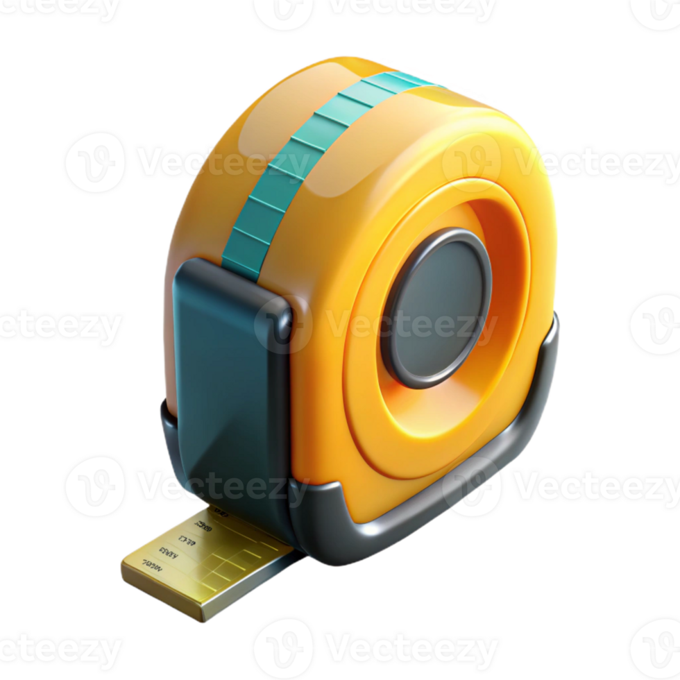 dramatic traditional Measuring Tape with Metric Units on Transparent Background detailed png