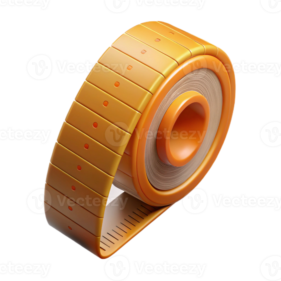 stunning creative Measuring Tape Rolled Up Cutout on Transparent Background exclusive png