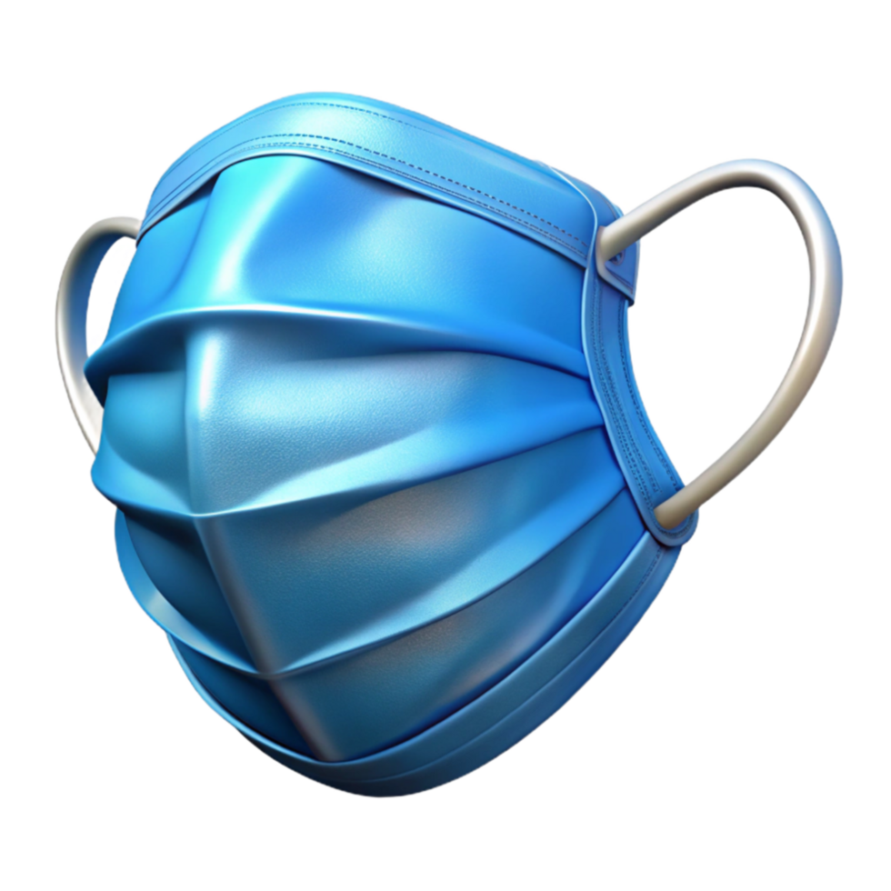 magnificent modern Medical Mask Blue Color Transparent Background high resolution png