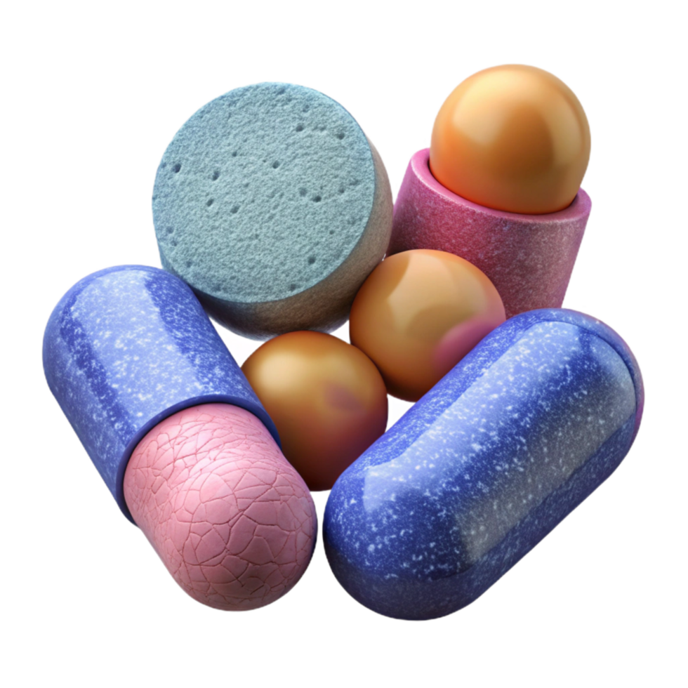 magnificent rustic Medical Pills Capsules White Background Cutout genuine png