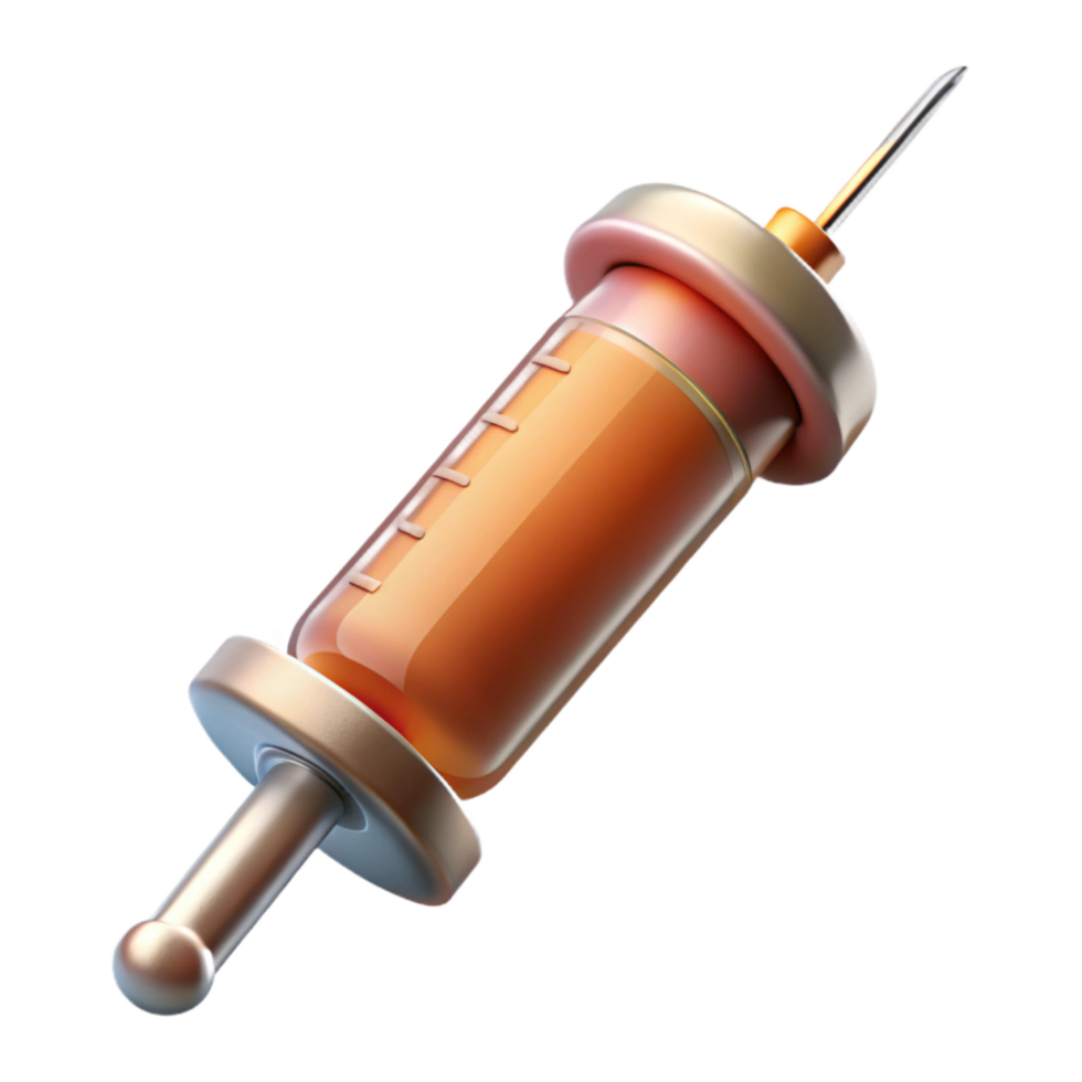 extraordinary minimalist Medical Syringe with Needle Transparent authentic png