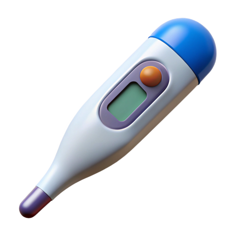 stunning modern Medical Thermometer Digital with Display Isolated png