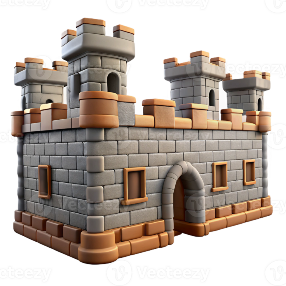 impressive vintage Medieval Castle Wall Texture Cutout authentic png