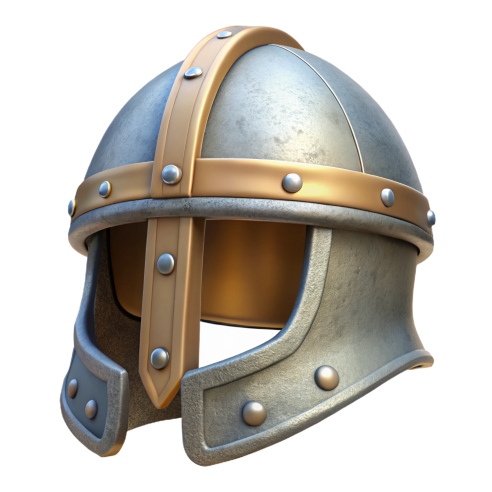 serene classic Medieval Helmet Side View Transparent detailed png