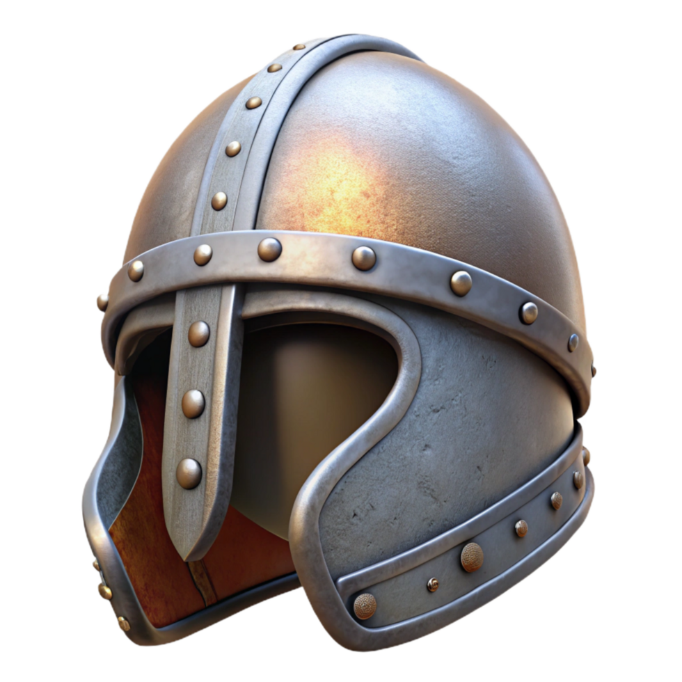 serene traditional Medieval Helmet Side View Transparent png