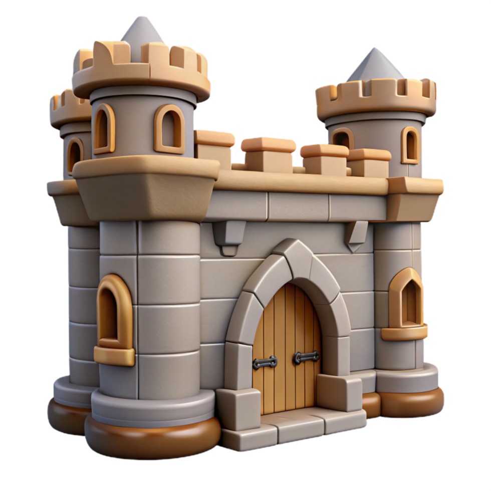 wonderful modern Medieval Town Gatehouse Cutout Element high resolution png