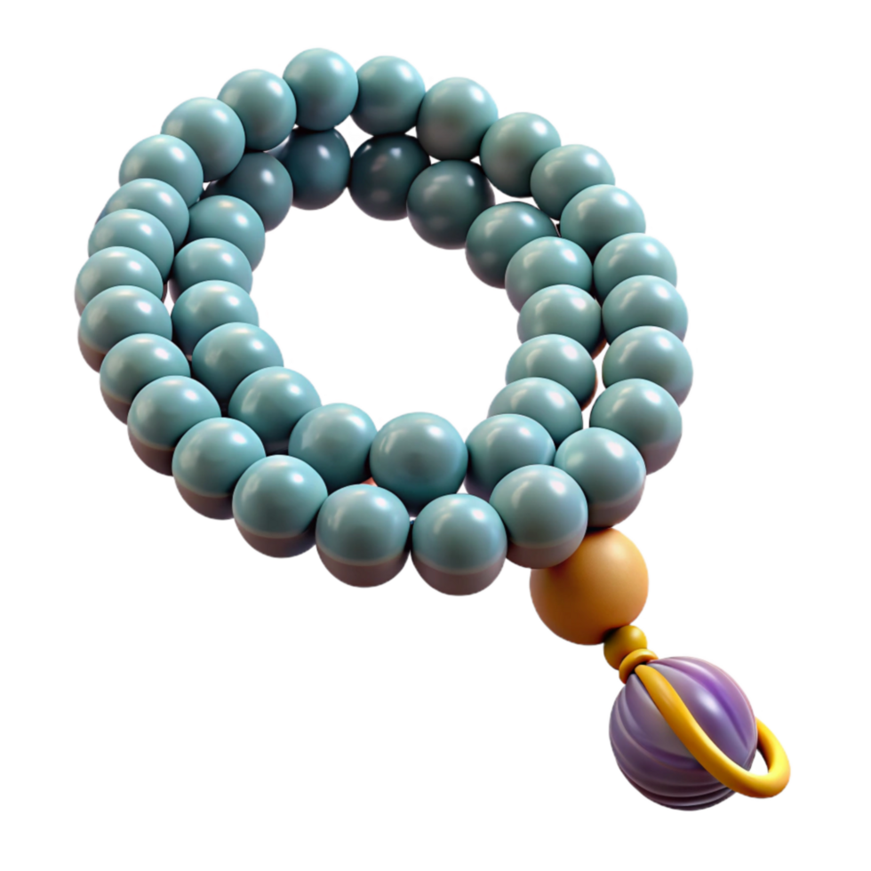 wonderful creative Meditation Beads Beaded Texture with Transparent Background genuine png