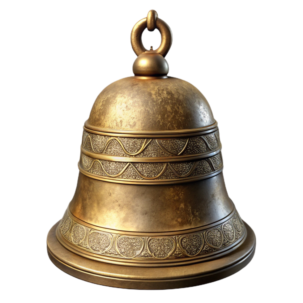 beautiful traditional Meditation Bell Brass Antique Finish high resolution png