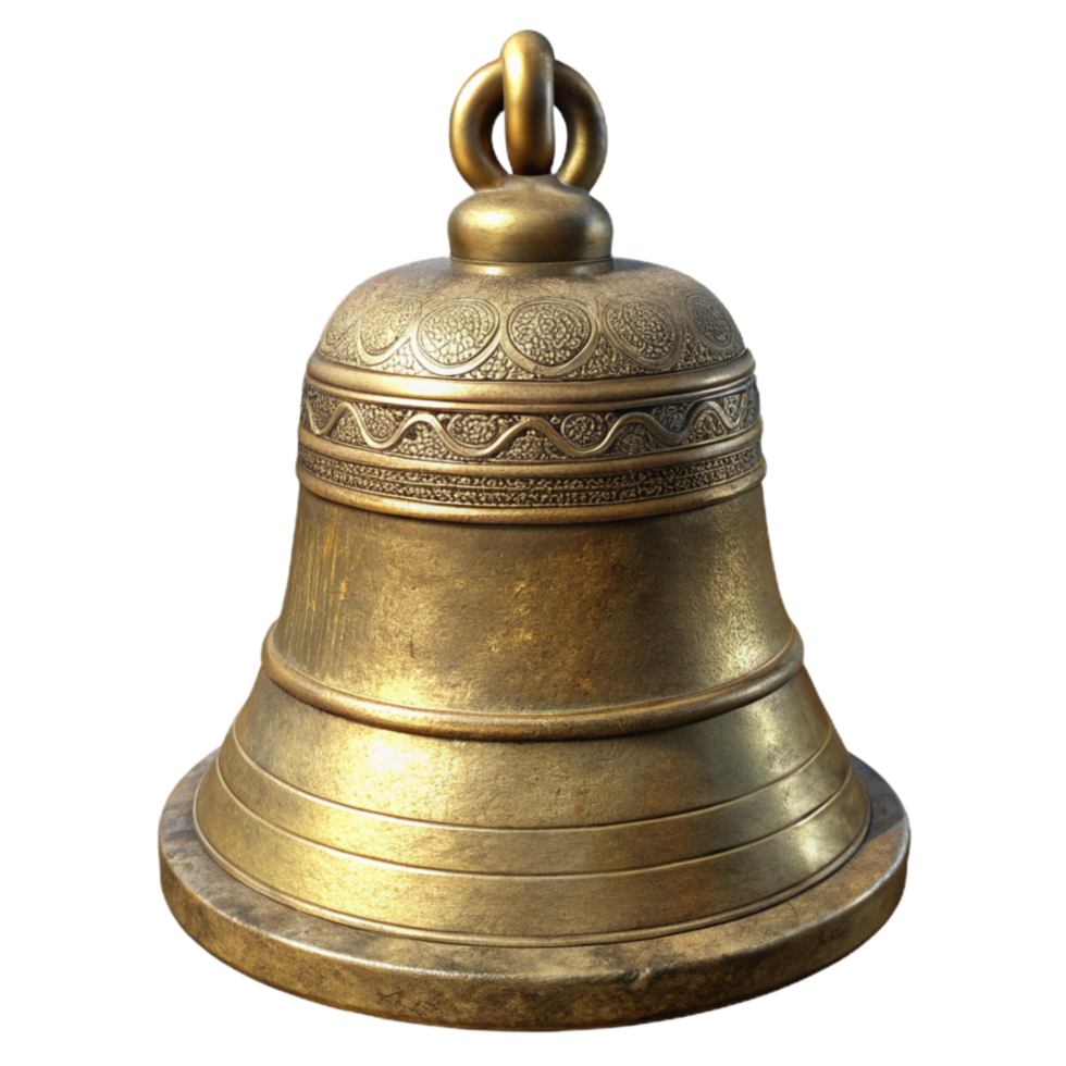 magnificent artistic Meditation Bell Brass Antique Finish high quality png