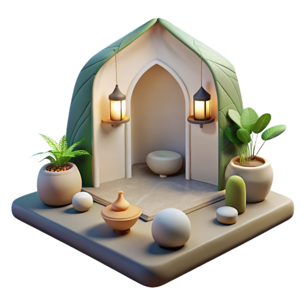 stunning creative Meditation Room Minimalist Design Transparent Background exclusive png