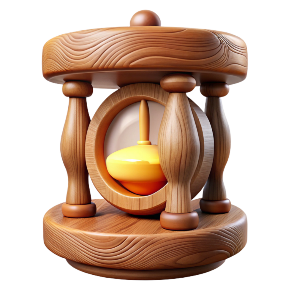 magnificent abstract Meditation Timer Wooden Design Cutout exclusive png