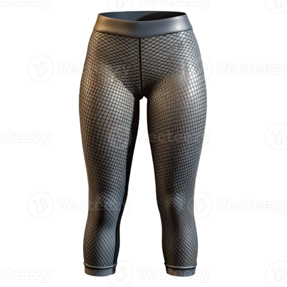 magnificent creative Mesh Leggings Black See Through Isolated Element professional png