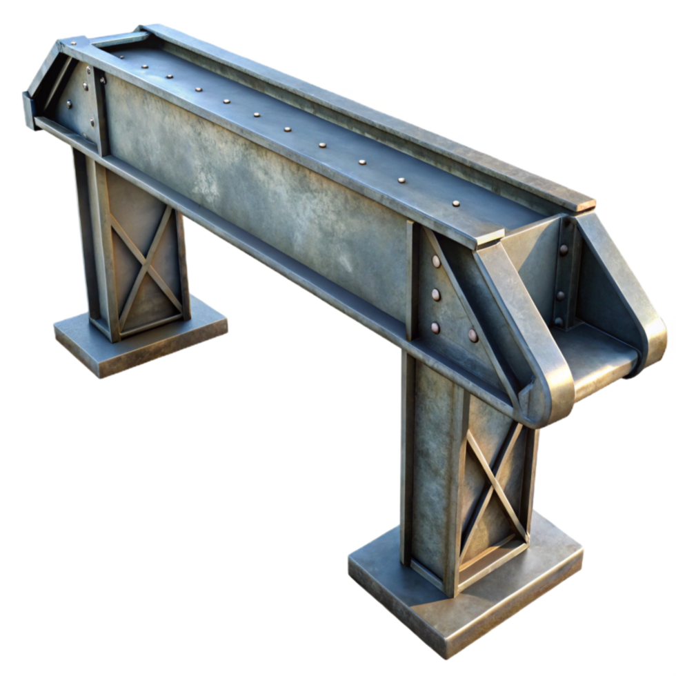 beautiful creative Metal Bridge Support Beam Close Up Transparent Background professional png