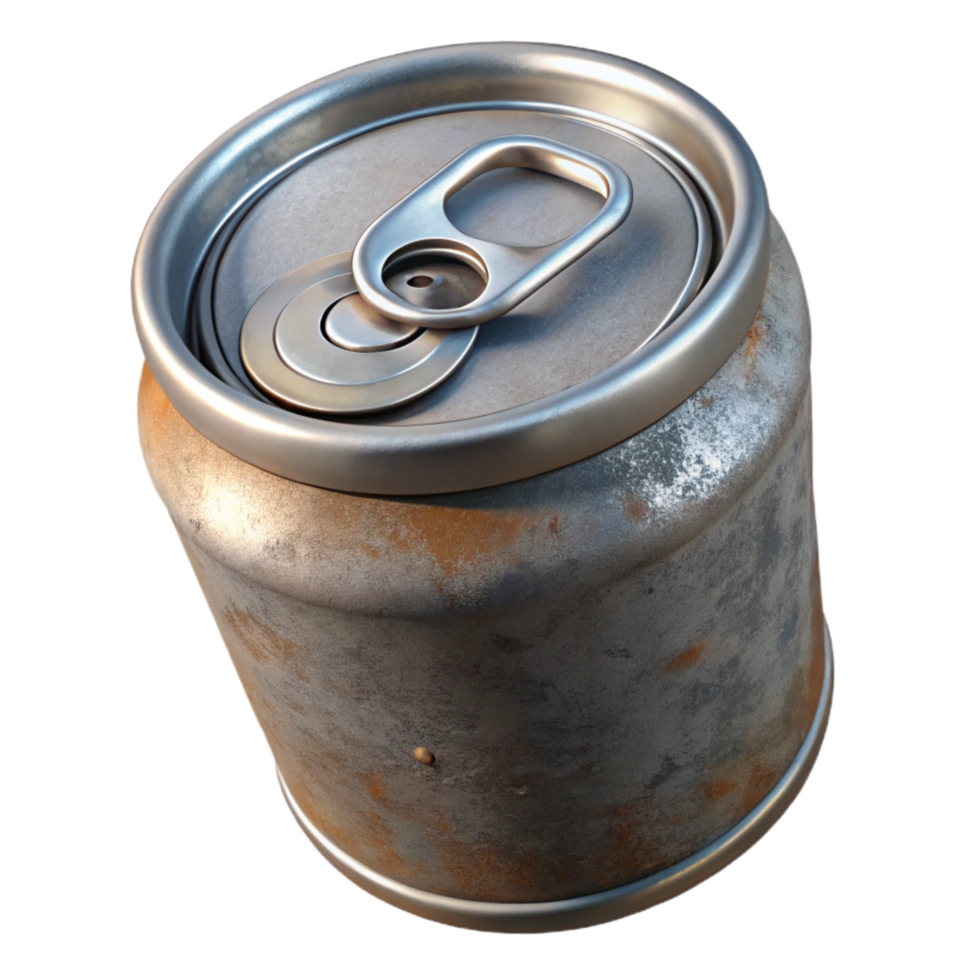 extraordinary abstract Metal Can with Ring Pull Isolated Cutout detailed png
