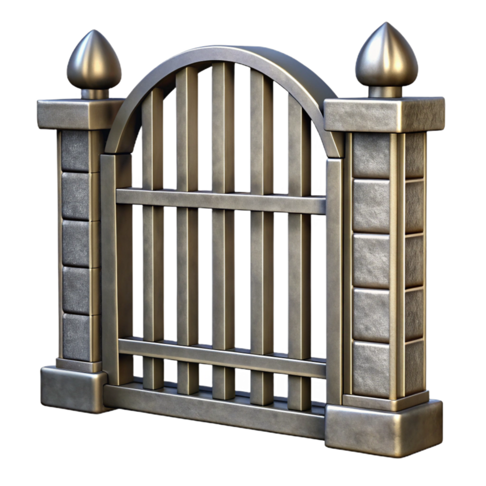 wonderful artistic Metal Gate Security Bars Detail Cutout Isolated png