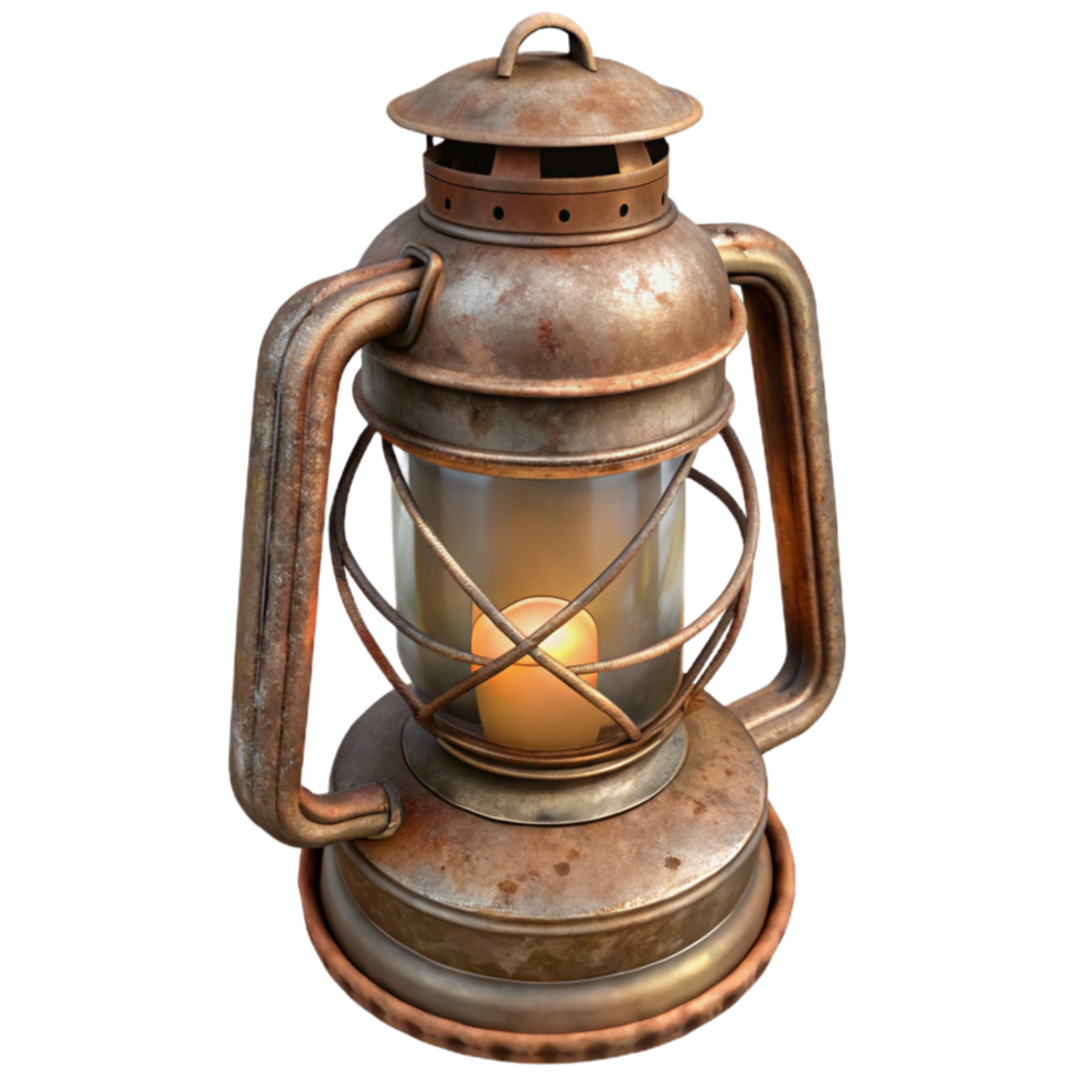 wonderful creative Metal Lantern Rustic Design Transparent Background premium png
