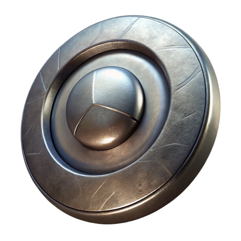 vibrant classic Metallic Button Shank Detail Isolated on Transparent Background genuine png