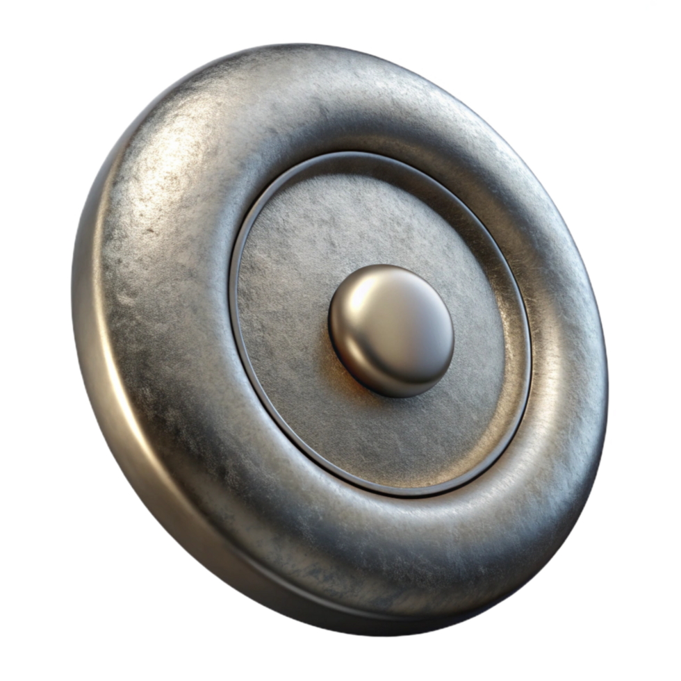 extraordinary rustic Metallic Button Shank Detail Isolated on Transparent Background premium png