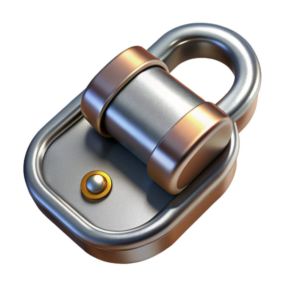 dramatic traditional Metallic Clasp Open Position Isolated on Transparent Background original png
