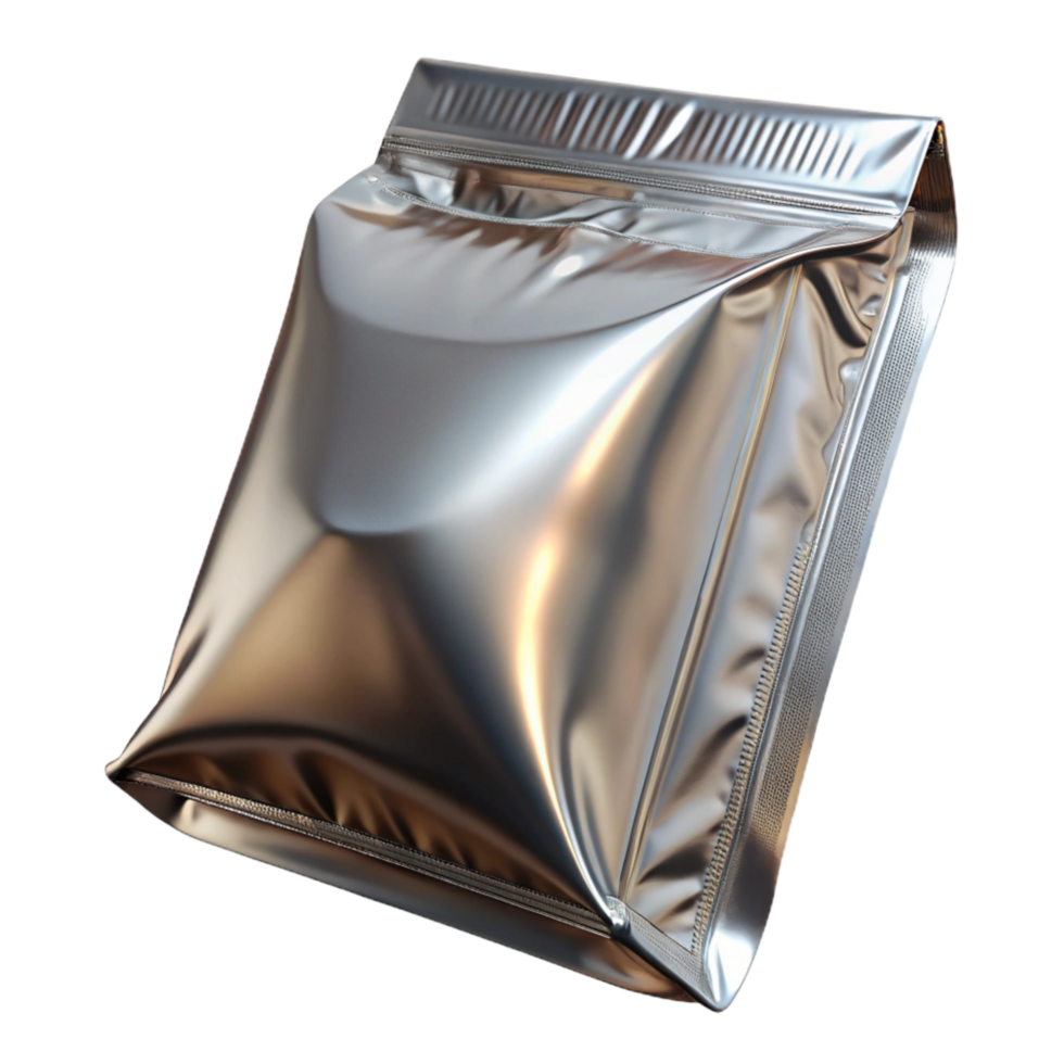 magnificent creative Metallic Foil Food Packaging Design Isolated professional png