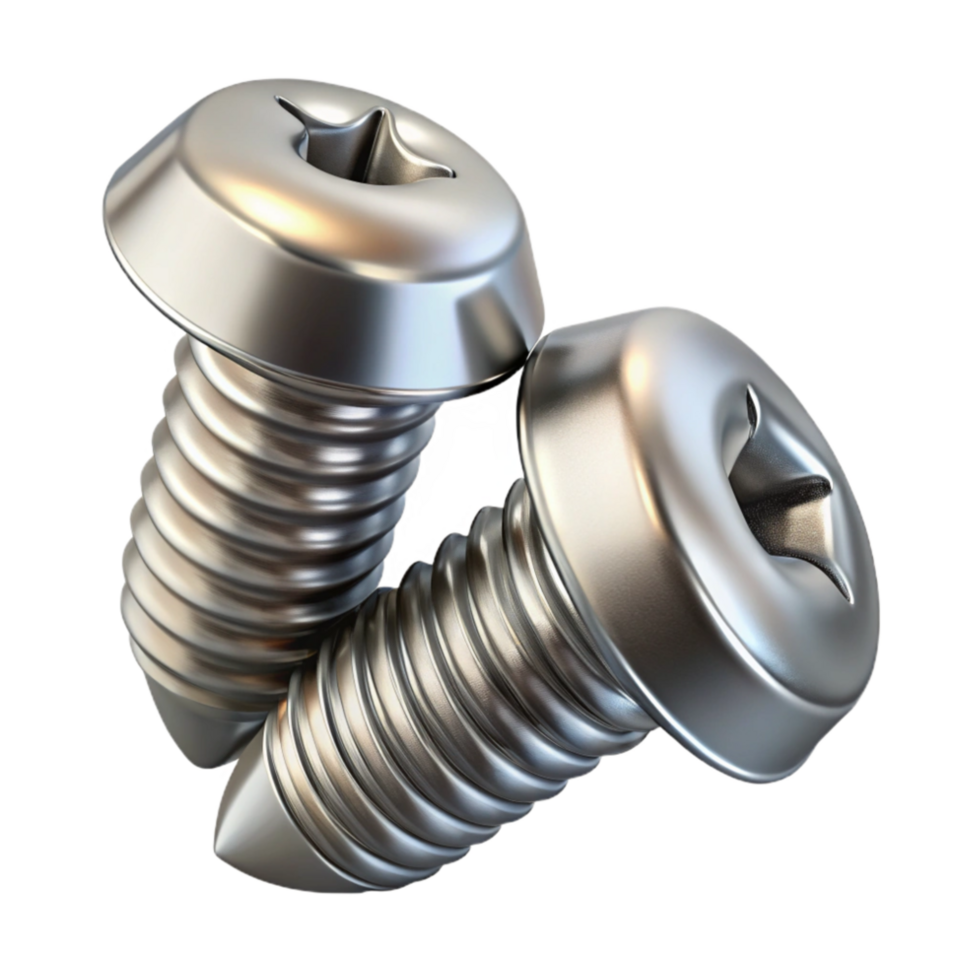 wonderful vintage Metal Screws Silver Isolated on Transparent Background high resolution png