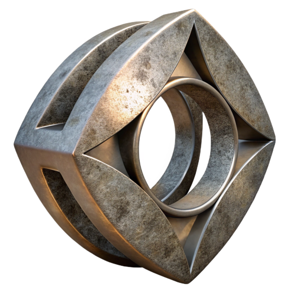 extraordinary classic Metal Sculpture with Contemporary Style Cutout high quality png