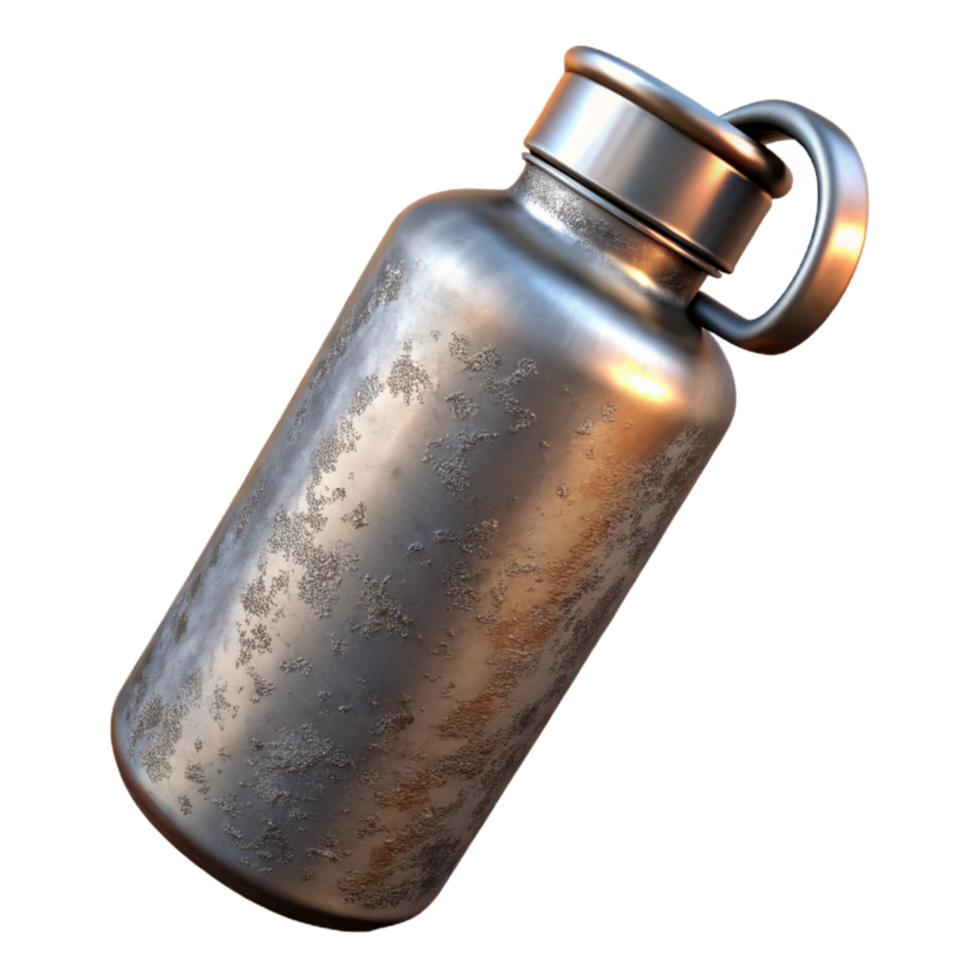 impressive modern Metal Water Bottle Insulated Transparent Background high resolution png