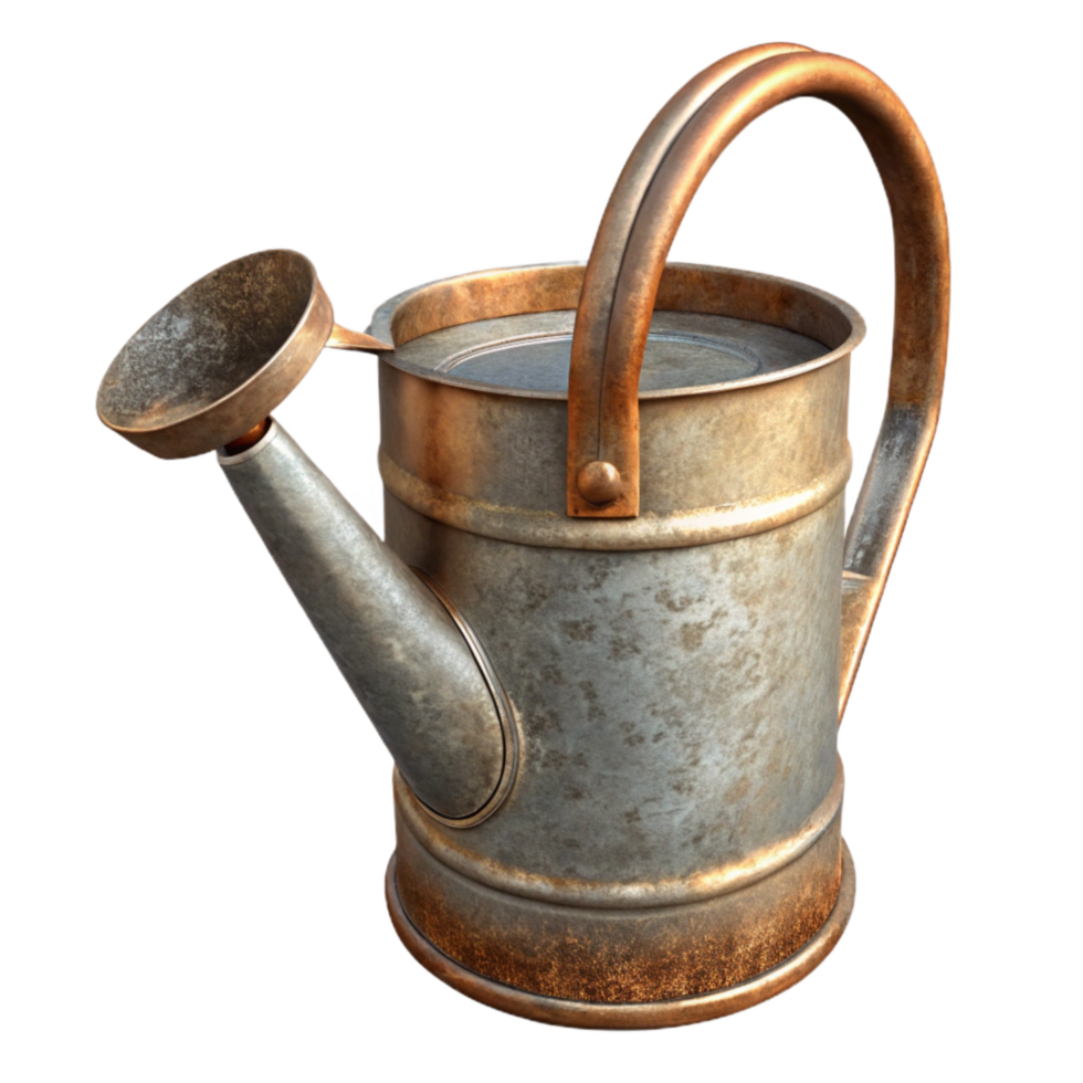 magnificent abstract Metal Watering Can Rustic Style Transparent Background genuine png
