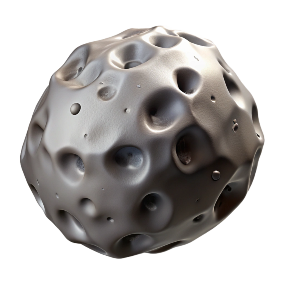 beautiful artistic Meteorite Transparent Background with Impact Crater original png