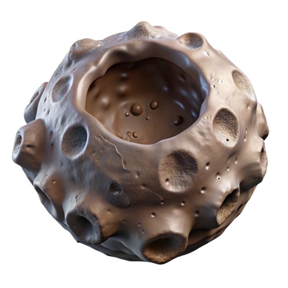 elegant classic Meteorite Impact Crater with Detailed Texture png