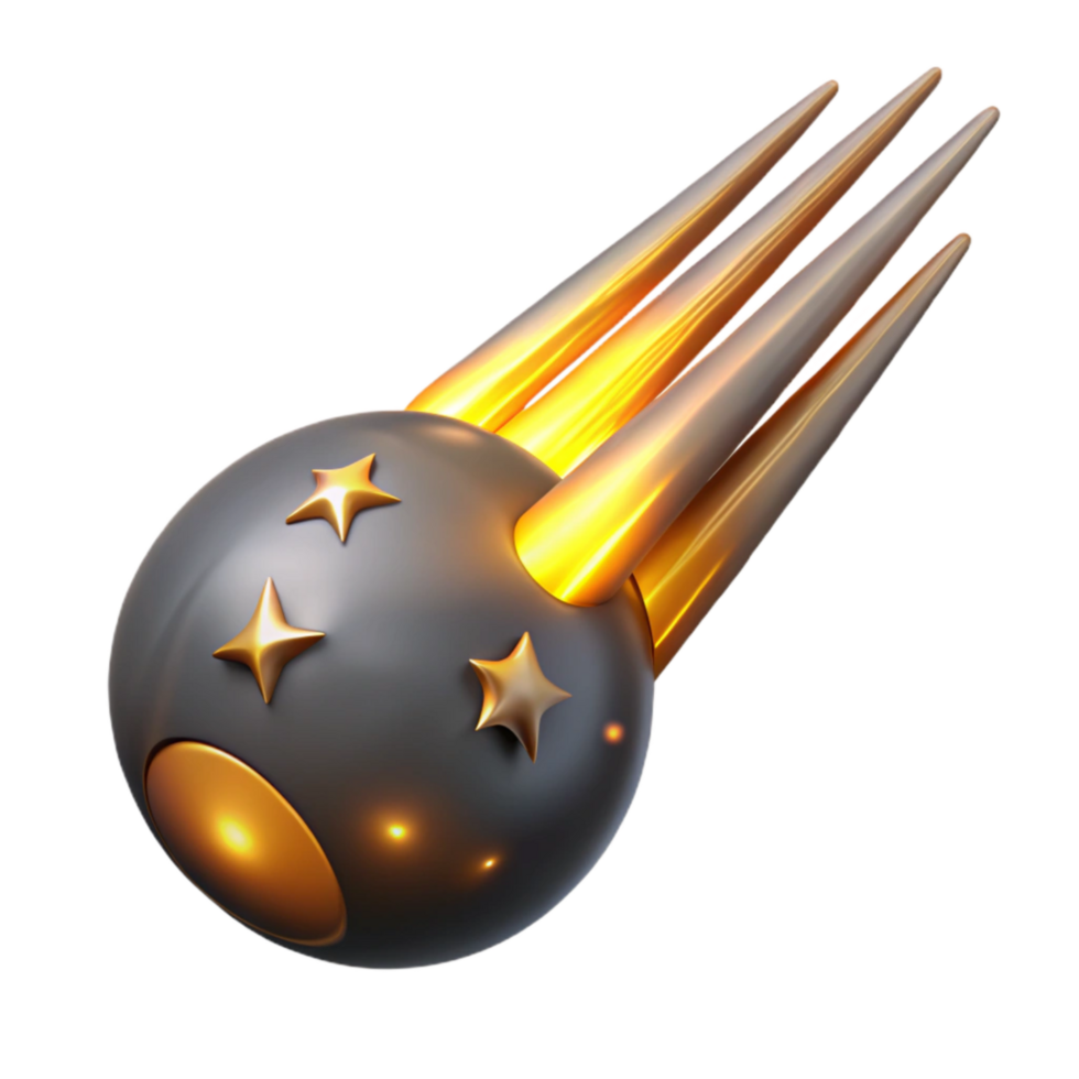 elegant modern Meteor Shower Cutout with Bright Streaks authentic png