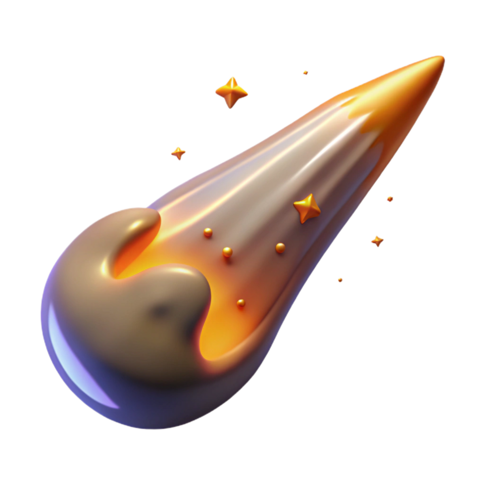 dramatic modern Meteor Shower Transparent Background Radiant View original png