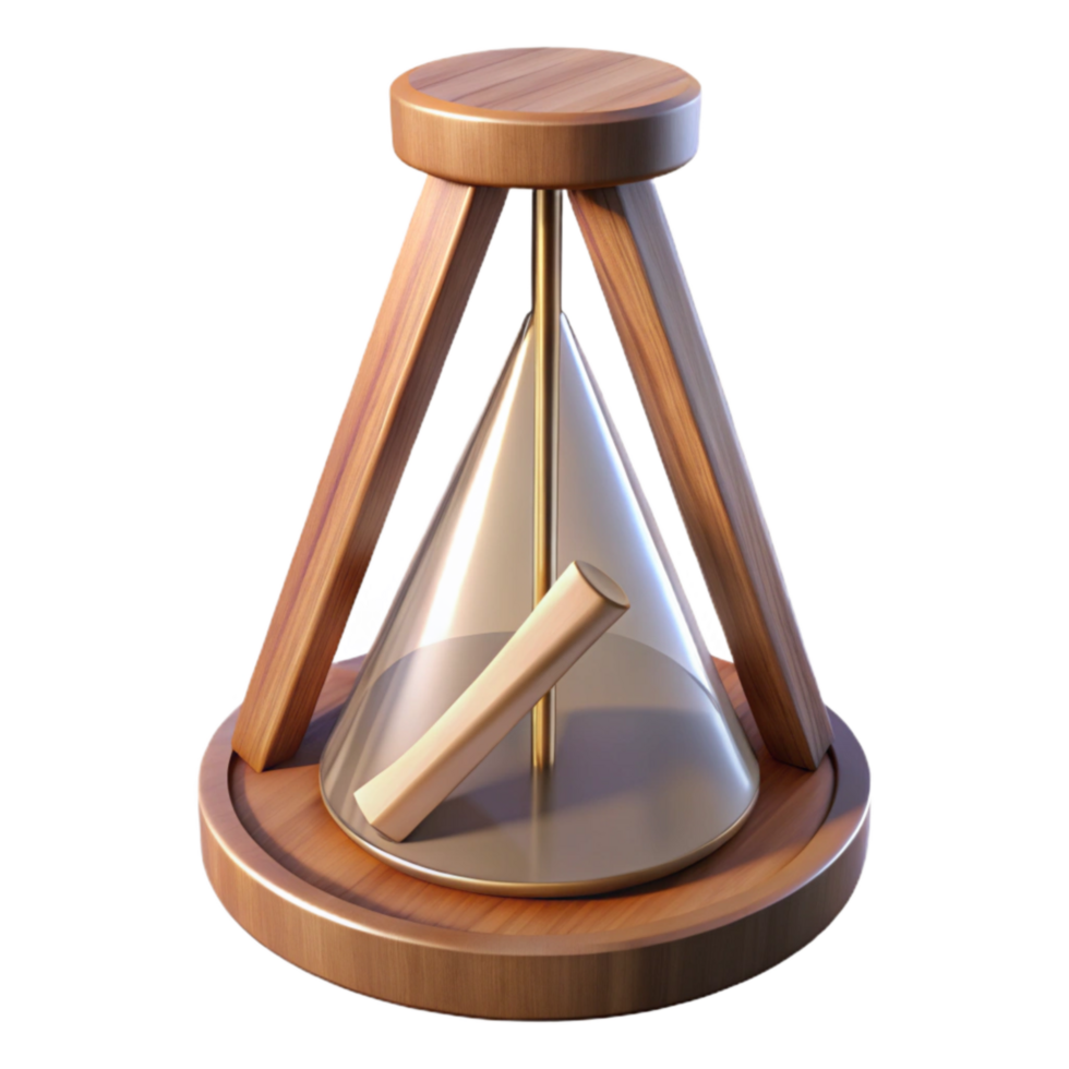 beautiful modern Metronome Pendulum Swinging Isolated Element Transparent Background original png