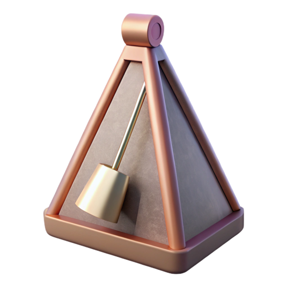 serene abstract Metronome Pendulum Swinging Cutout Transparent Background original png