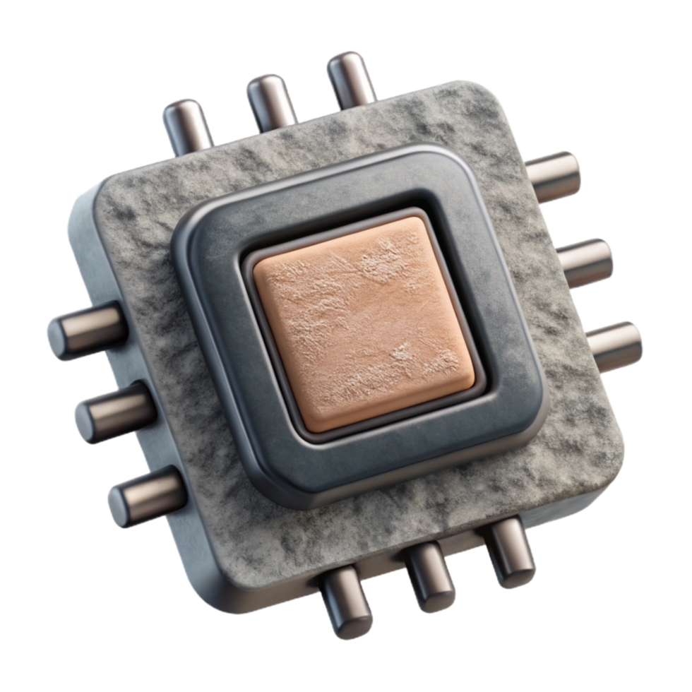 serene abstract Microchip Close Up View Element high quality png