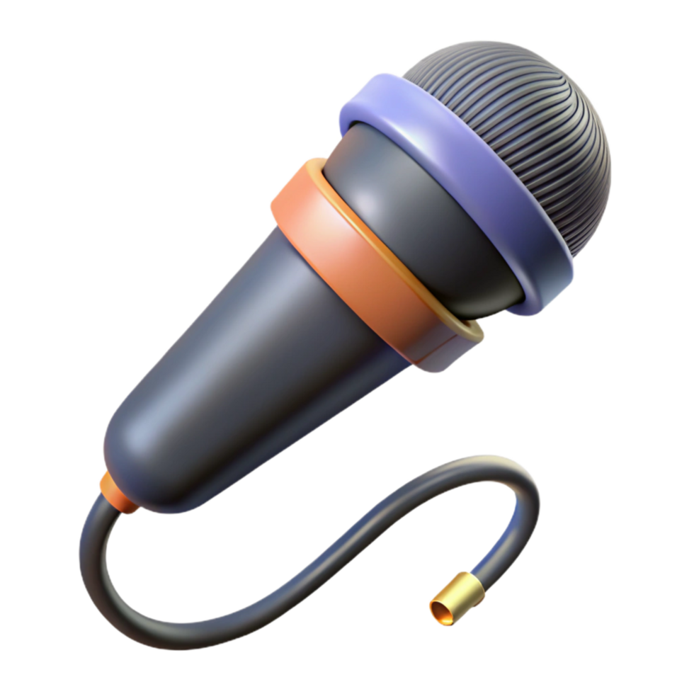 impressive creative Microphone Cable Xlr Connector Gold Plated Transparent Background original png