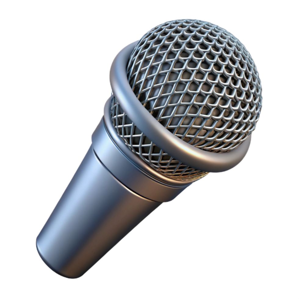 serene vintage Microphone Grill Mesh Pattern Isolated Cutout with Realistic Lighting high resolution png