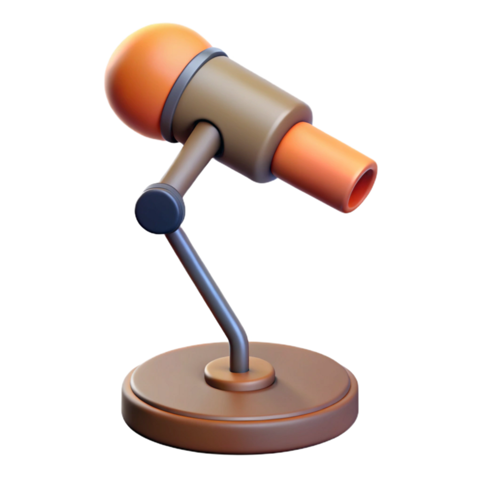 wonderful modern Microphone Stand Boom Arm Extended Transparent Background Cutout premium png