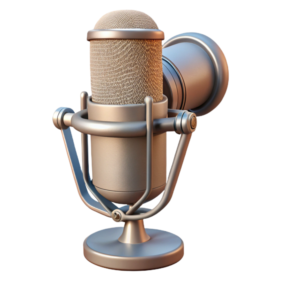 magnificent modern Microphone Studio Condenser Isolated on White Background exclusive png