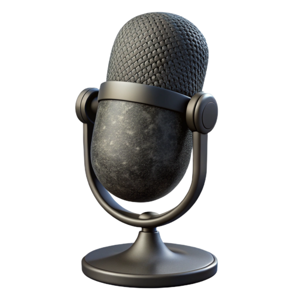wonderful contemporary Microphone Windscreen Black Isolated original png