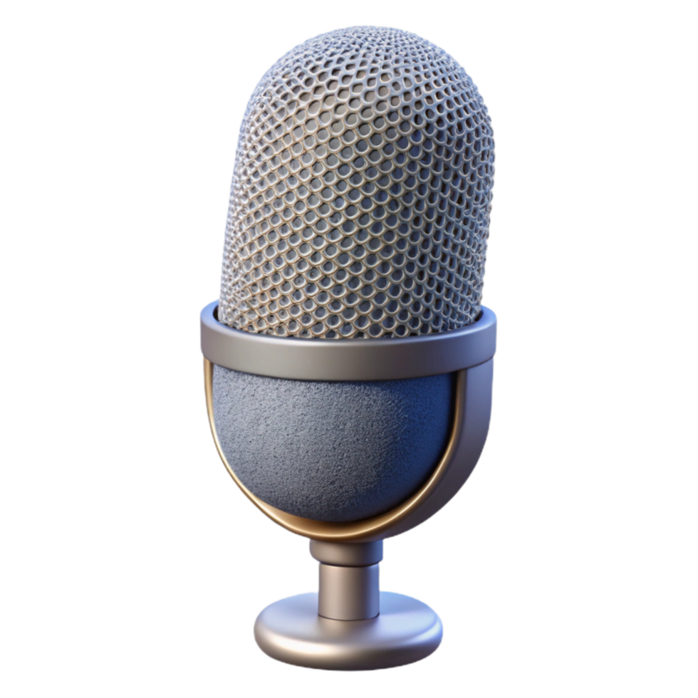 vibrant traditional Microphone Windscreen Foam Material Isolated Cutout with Detailed Texture detailed png