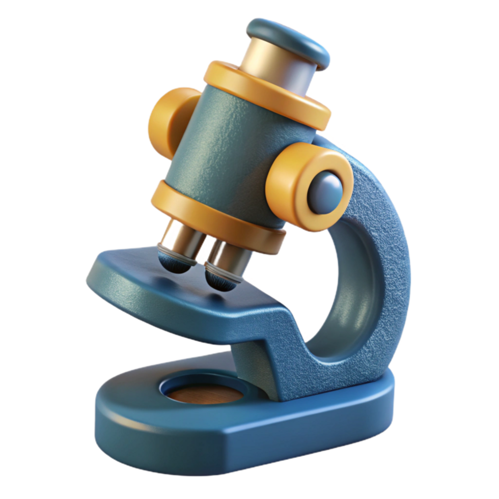 extraordinary artistic Microscope Side View Cutout on Transparent Background png