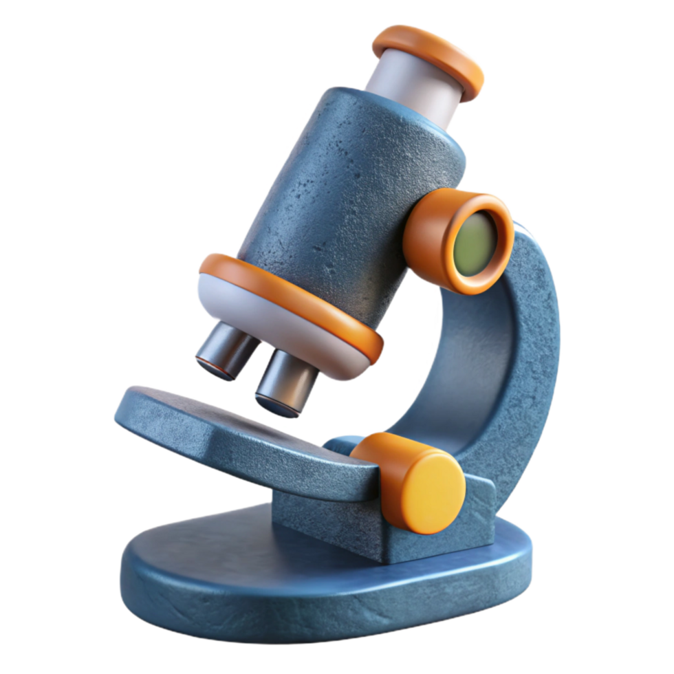 elegant traditional Microscope Side View Scientific Illustration exclusive png