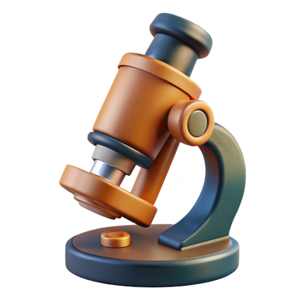 extraordinary abstract Microscope Side View with Detailed Lens Cutout premium png
