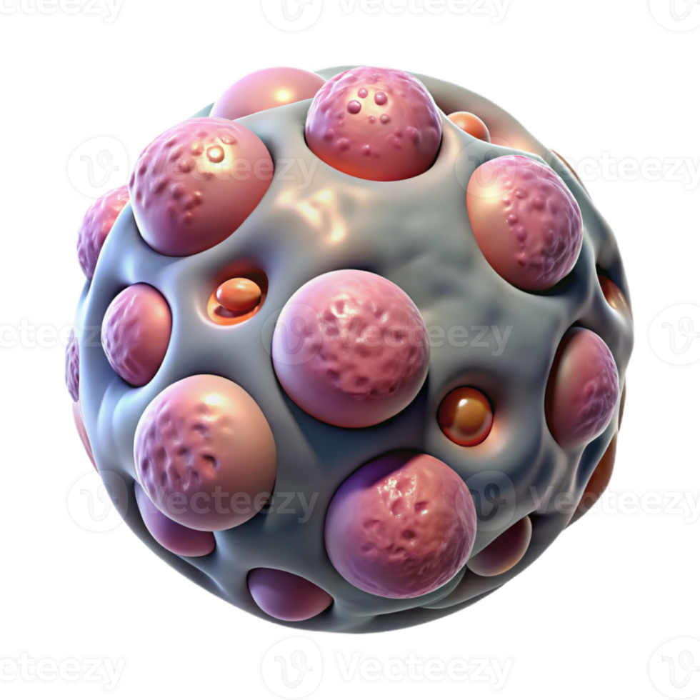 beautiful minimalist Microscope Viewing Cells on Transparent Background high resolution png