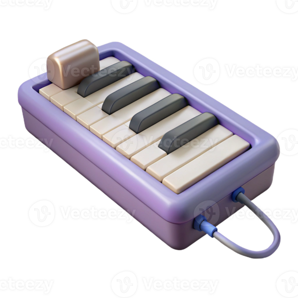 wonderful minimalist Midi Keyboard Usb Connection Cutout Transparent Background high quality png