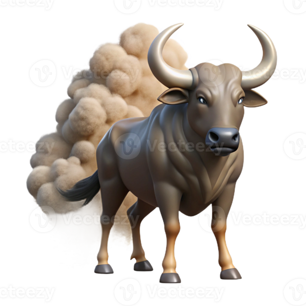 elegant modern Migrating Wildebeest Herd Dust Cloud Transparent Background professional png