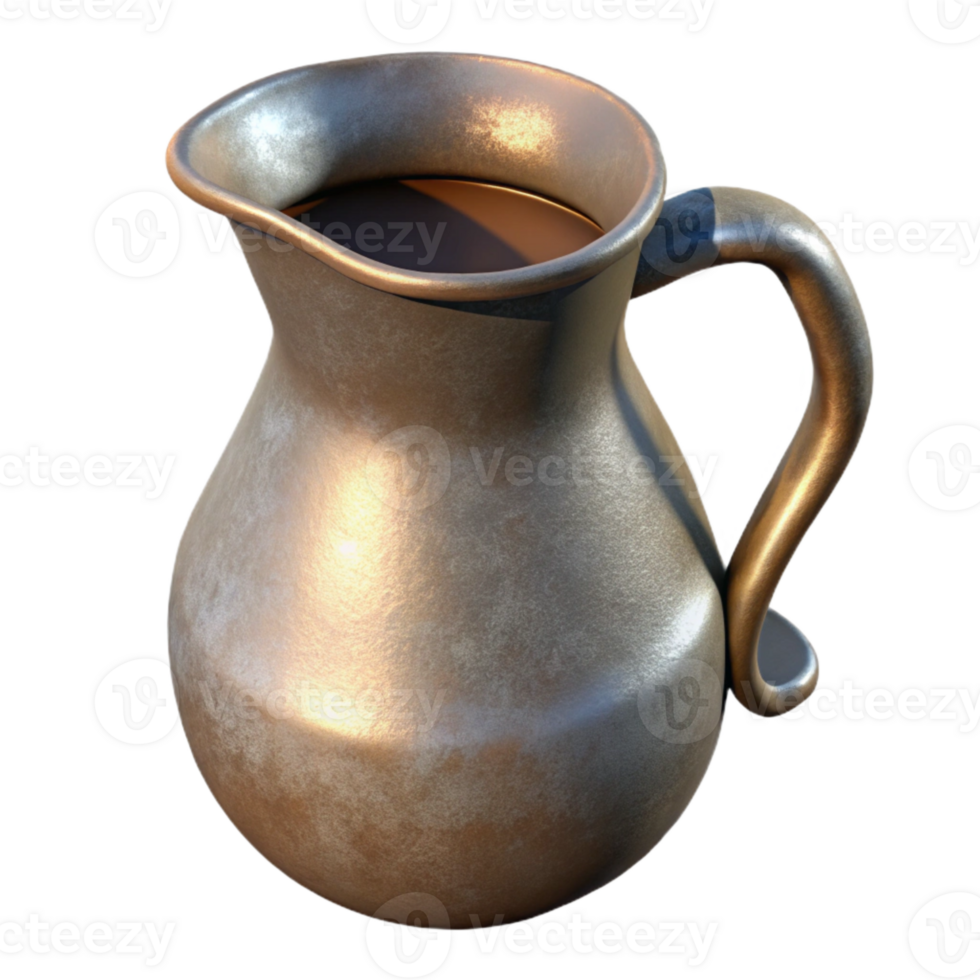 magnificent rustic Milk Jug Handle with Metal authentic png